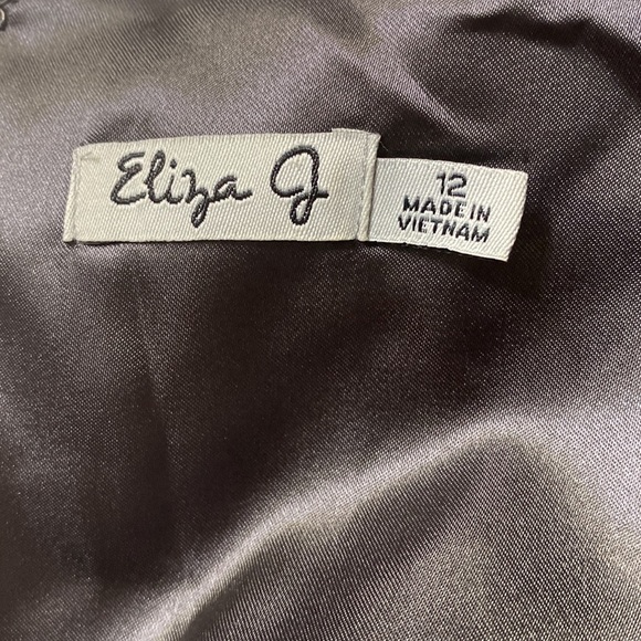 Eliza J Animal Print Taffeta Fit And Flare Dress - Picture 6 of 7